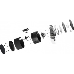 Умная колонка Яндекс Станция Мини 2 с часами (черный)