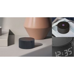 Умная колонка Яндекс Станция Мини 2 с часами (черный)