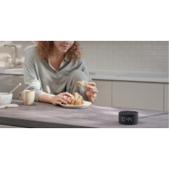 Умная колонка Яндекс Станция Мини 2 с часами (черный)