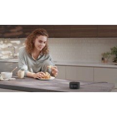 Умная колонка Яндекс Станция Мини 2 с часами (черный)