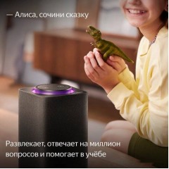 Умная колонка Яндекс Станция Макс (с хабом умного дома Zigbee, черный)