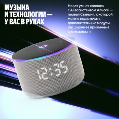 Умная колонка Яндекс Станция Мини 3 Про (серый)