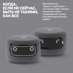 Умная колонка Яндекс Станция Лайт 2 (серый)