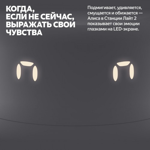 Умная колонка Яндекс Станция Лайт 2 (серый)