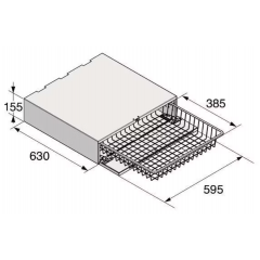 Выдвижная корзина для белья Asko HB150G