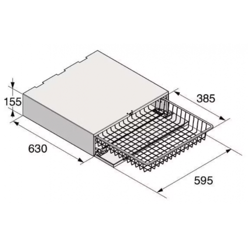Выдвижная корзина для белья Asko HB150G