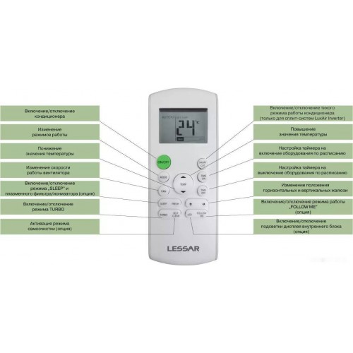 Кондиционер Lessar Ego LS-HE09KNA2AD/LU-HE09KNA2AD