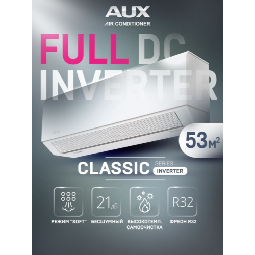 Сплит-система AUX Classic Inverter ASW-H18A4/BA-R2DI/AS-H18A4/BA-R2DI