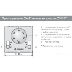 Тепловая завеса Zilon ZVV-2E24T