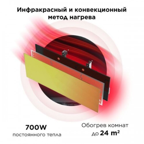 Инфракрасный обогреватель JOULE JPSH04 (золотистый зеркальный)