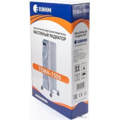 Масляный радиатор Elboom Тема-1500