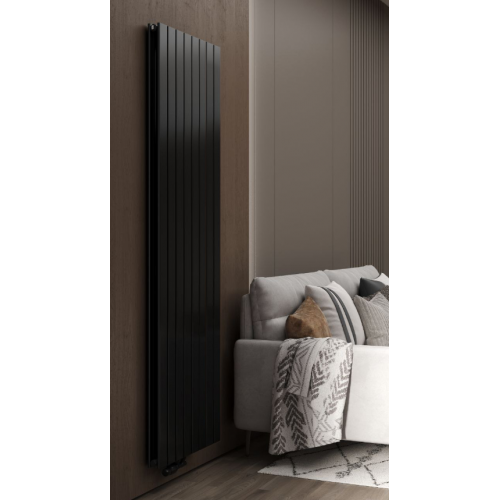 Радиатор РадиаТерм Коста (8 ребер, RTK18822, черный глянец)