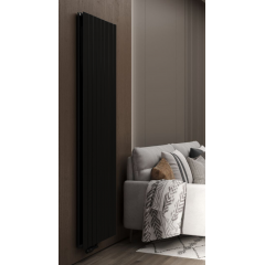 Радиатор РадиаТерм Коста (8 ребер, RTK1882.1, черный матовый)