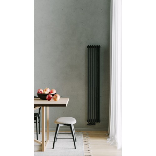 Радиатор РадиаТерм Виктория 3 (RTV15632 ребер 6, черный глянец)