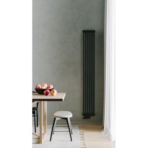 Радиатор РадиаТерм Виктория 3 (RTV18632 ребер 6, черный глянец)