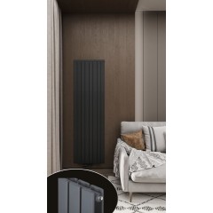 Радиатор РадиаТерм Франколи 2 (RTF1882.1 ребер 8, черный матовый)