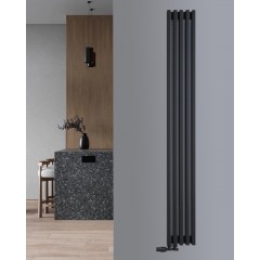 Радиатор РадиаТерм Кальдо (ребер 5, черный матовый)