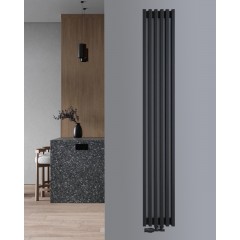 Радиатор РадиаТерм Кальдо (ребер 6, черный матовый)