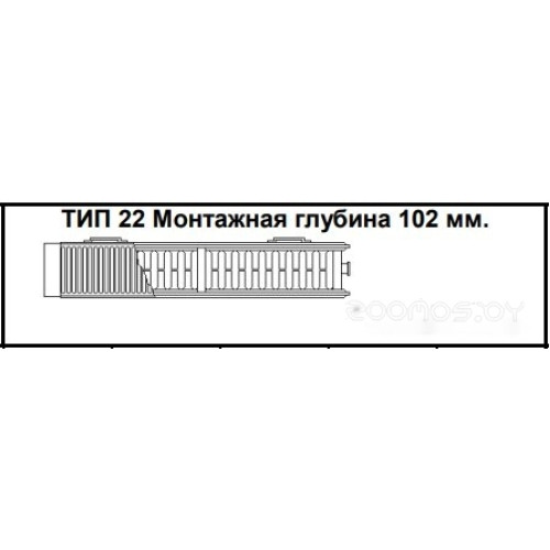 Радиатор Kermi Therm X2 Line-Kompakt PLK Тип 22 305x1005