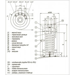 Водонагреватель Kospel SWK-140.A Termo Top (белый)