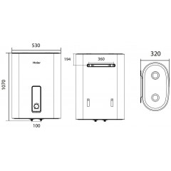 Водонагреватель HAIER ES80V-F7(R)
