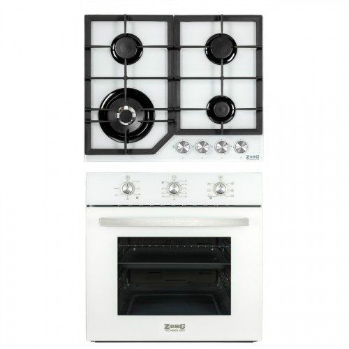 Комплект встраиваемой техники ZorG Technology BE6 white + варочная панель ZorG Technology BP6 FDW white