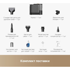 Пылесос Dreame Portable Carpet Spot Cleaner N20 Steam HNR27A (евровилка, черный)