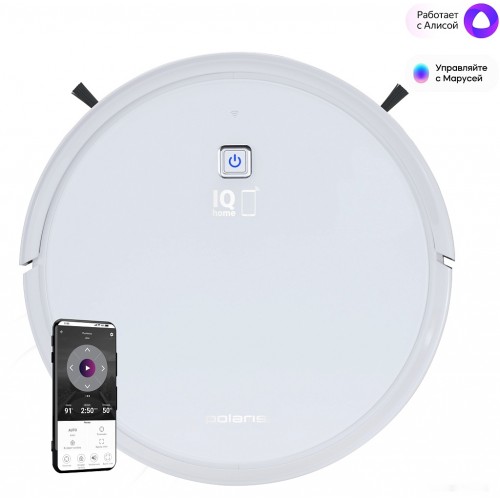 Робот-пылесос Polaris PVCR 4105 WI-FI IQ Home Aqua (белый)