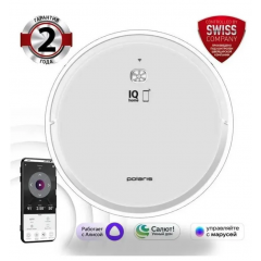 Робот-пылесос Polaris PVCR-3700 IQ Aqua (белый)