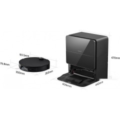Робот-пылесос Roborock Robotic Vacuum Cleaner+Empty Wash Fill Dock S9 MaxV Ultra S90VER S9MVU52-02 (с русской озвучкой, черный)