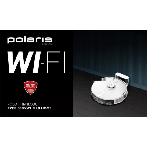 Робот-пылесос Polaris PVCR 5005 Wi-Fi IQ Home (белый)
