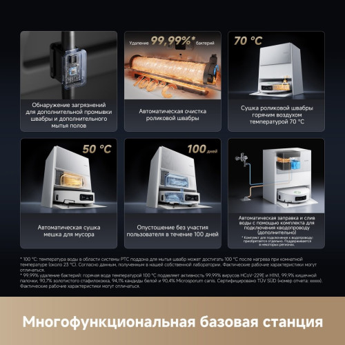 Робот-пылесос Dreame Aqua10 Ultra Roller Complete (евровилка, белый)