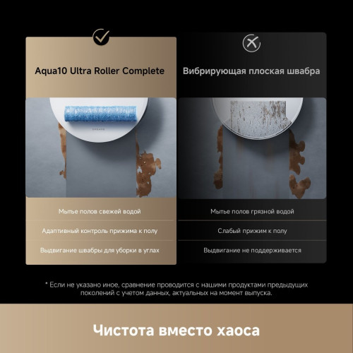 Робот-пылесос Dreame Aqua10 Ultra Roller Complete (евровилка, белый)