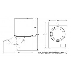 Стиральная машина Maunfeld MFWM127WH051D