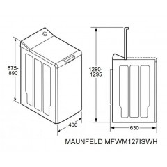 Стиральная машина Maunfeld MFWM127ISWH