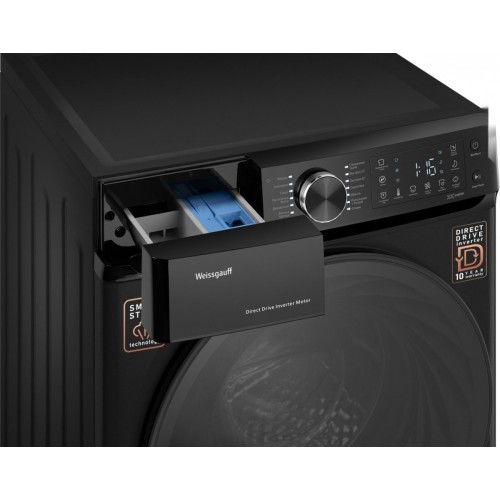 Стиральная машина Weissgauff WM 59411 Direct Drive Inverter Steam Matt Black