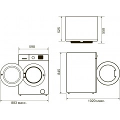 Стиральная машина Krona Itter Opti White 1200 8/4K WDM