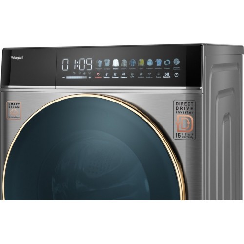 Стиральная машина Weissgauff WMD 58411 Direct Drive Inverter Premium Steam Steel