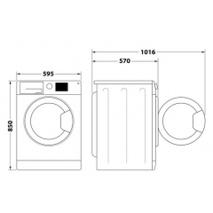 Стирально-сушильная машина Whirlpool FFWDB 864489 SV EE