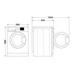 Стирально-сушильная машина Whirlpool FFWDB 964489 SBSV EE
