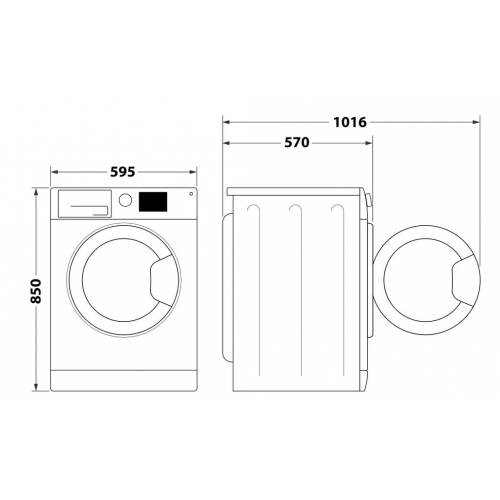 Стирально-сушильная машина Whirlpool FFWDB 964489 SBSV EE