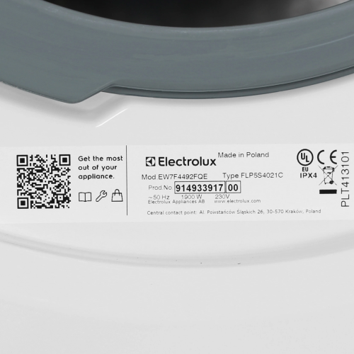 Стиральная машина Electrolux EW7F4492FQE