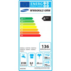 Стиральная машина Samsung WW80K6210RW