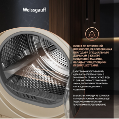 Сушильная машина Weissgauff WD 6010 Heat Pump Champagne