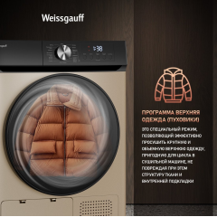 Сушильная машина Weissgauff WD 6010 Heat Pump Champagne