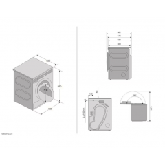 Сушильная машина Asko T709HUW