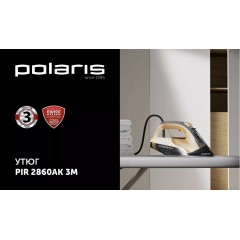 Утюг Polaris PIR 2860AK 3m (черный/оранжевый)