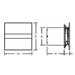 Вентилятор CATA E-100 G