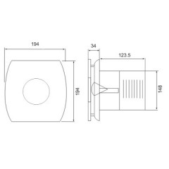 Вентилятор CATA x-mart 15 inox T