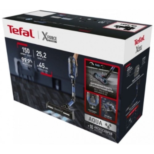 Вертикальный пылесос с влажной уборкой Tefal XForce Flex 12.60 Aqua TY98C0WO